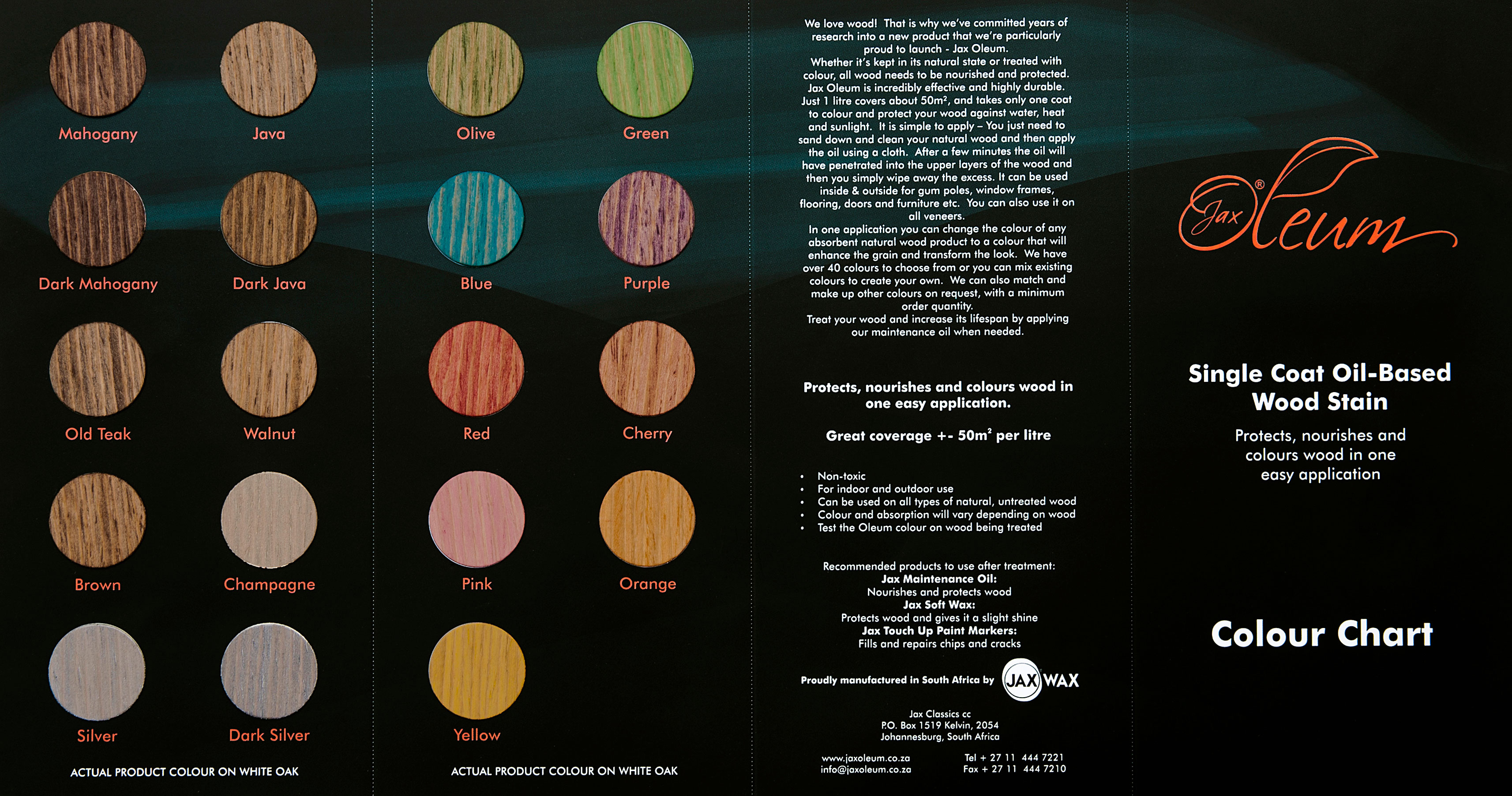 Wattyl Stain Colour Chart