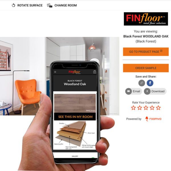 Flooring visualiser picture our floors in your room Finfloor