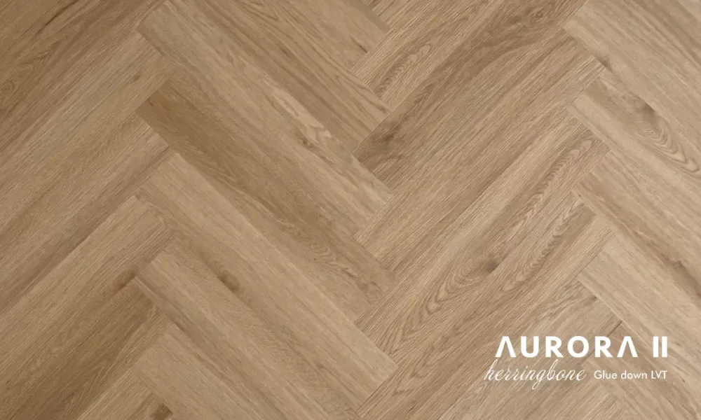 AURORA II Selene Herringbone Glue Down LVT