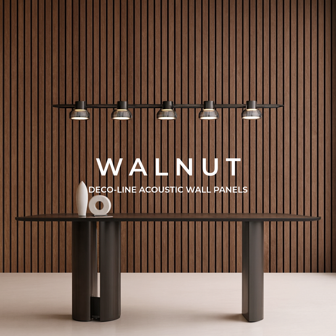 Walnut - wal panelling -deco-line-walnut-acoustic-wall-panels